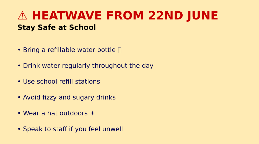 Heatwave - 22/06/2026 - 26/06/2026